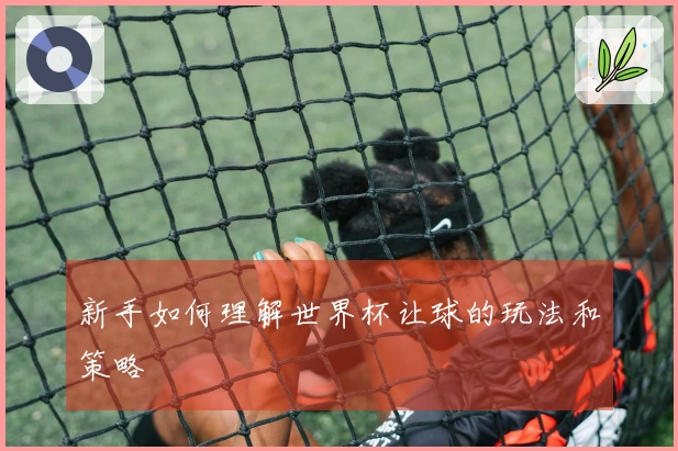 新手如何理解世界杯让球的玩法和策略